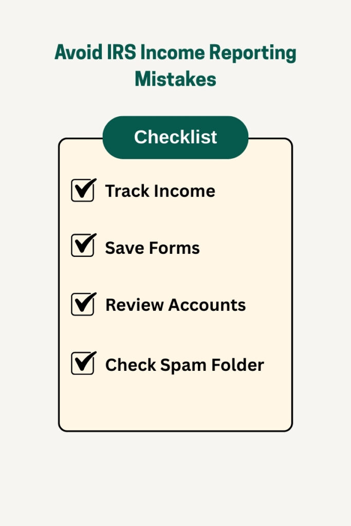 How to avoid IRS Income Reporting Mistakes